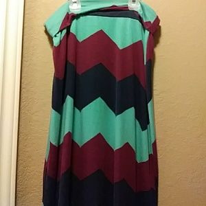 Patterned maxi skirt